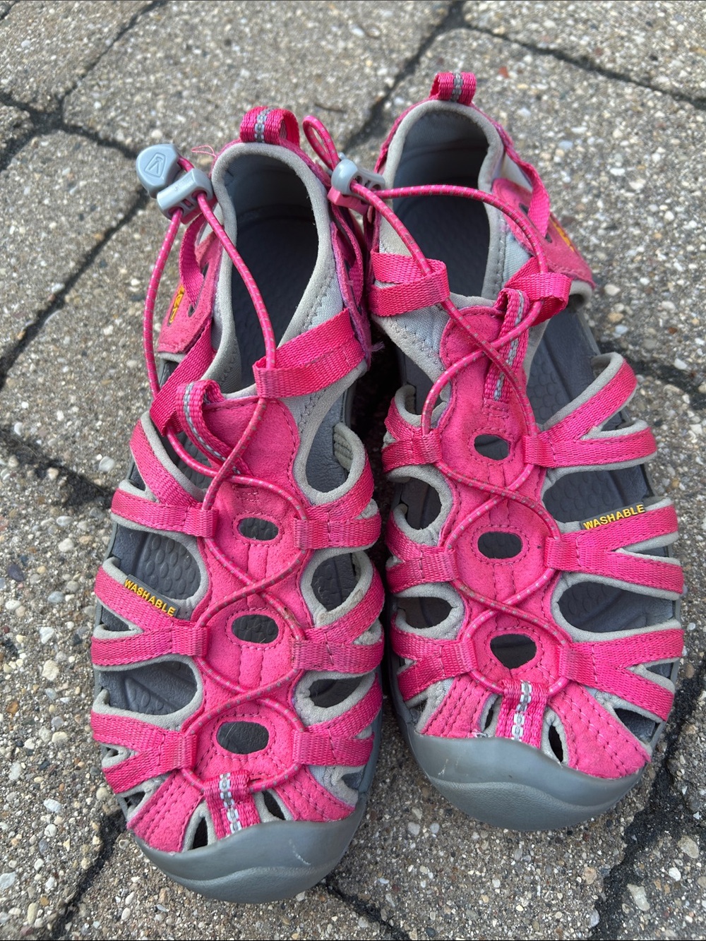 Keen Pink and Gray Women's Closed-Toe Sport Sandals - Picture 2 of 7